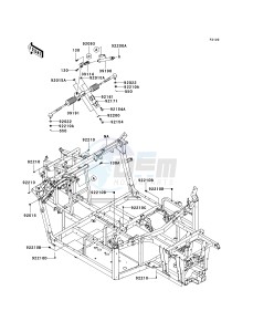 KRF 750 L [TERYX 750 FI 4X4 LE SPORT MONSTER ENERGY] (L9F-L9FA) L9FA drawing FRAME