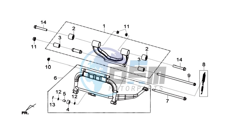 CENTRAL STAND -SIDE STAND- KICKSTARTER PEDAL