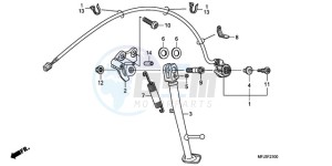 CBR600RR9 Europe Direct - (ED / MME SPC) drawing STAND