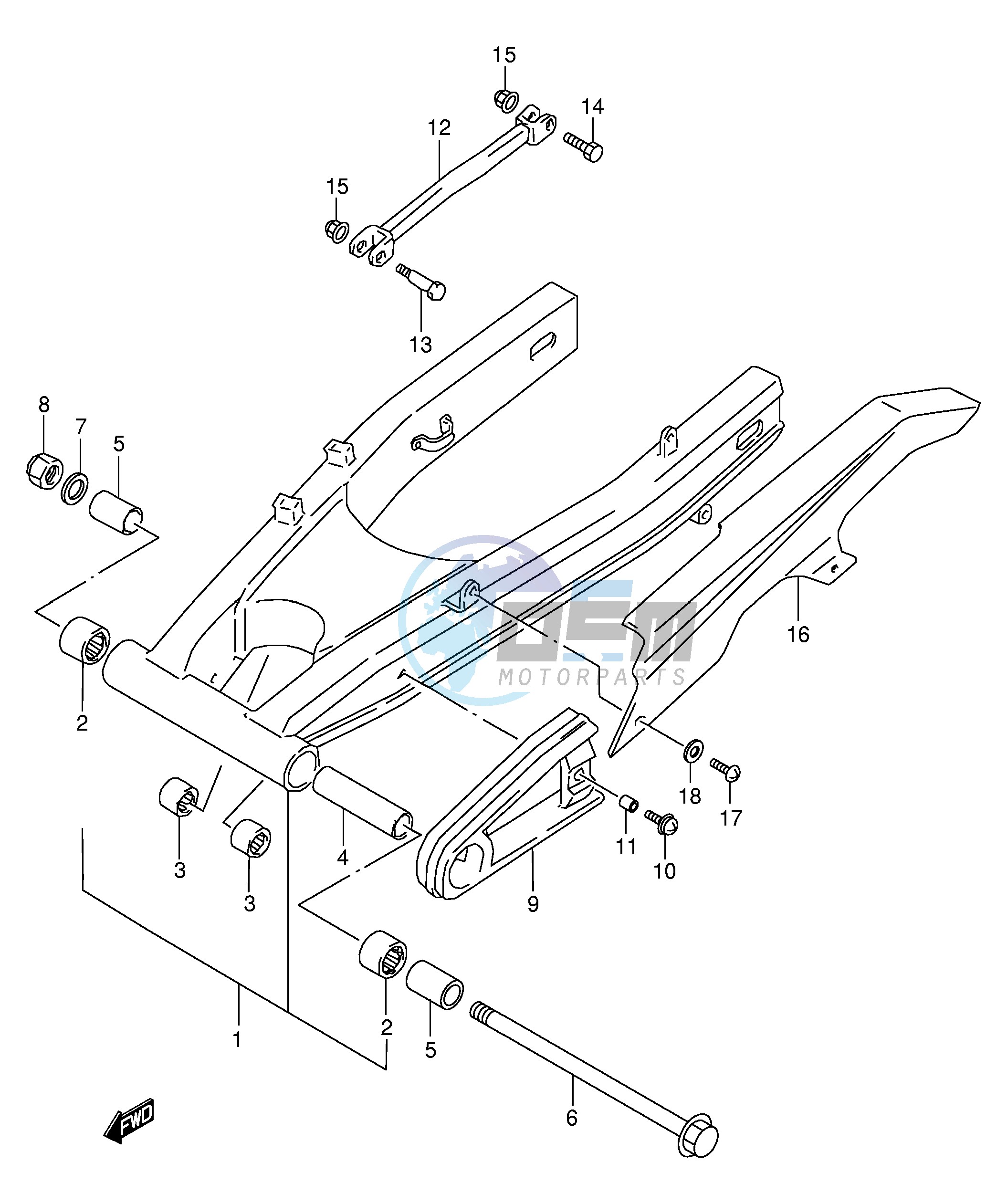 REAR SWINGING ARM