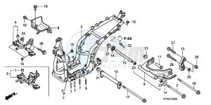 SH300AR9 France - (F / ABS CMF SPC TBX) drawing FRAME BODY