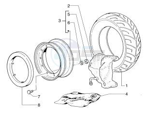 Skipper 125-150cc drawing Wheels