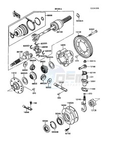 KAF 450 B [MULE 1000] (B1) [MULE 1000] drawing DRIVE SHAFT