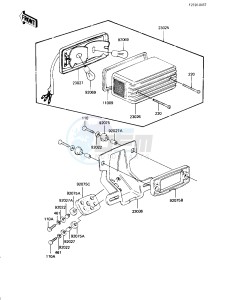 KZ 650 H [CSR] (H3) [CSR] drawing TAILLIGHT -- 83 H3- -