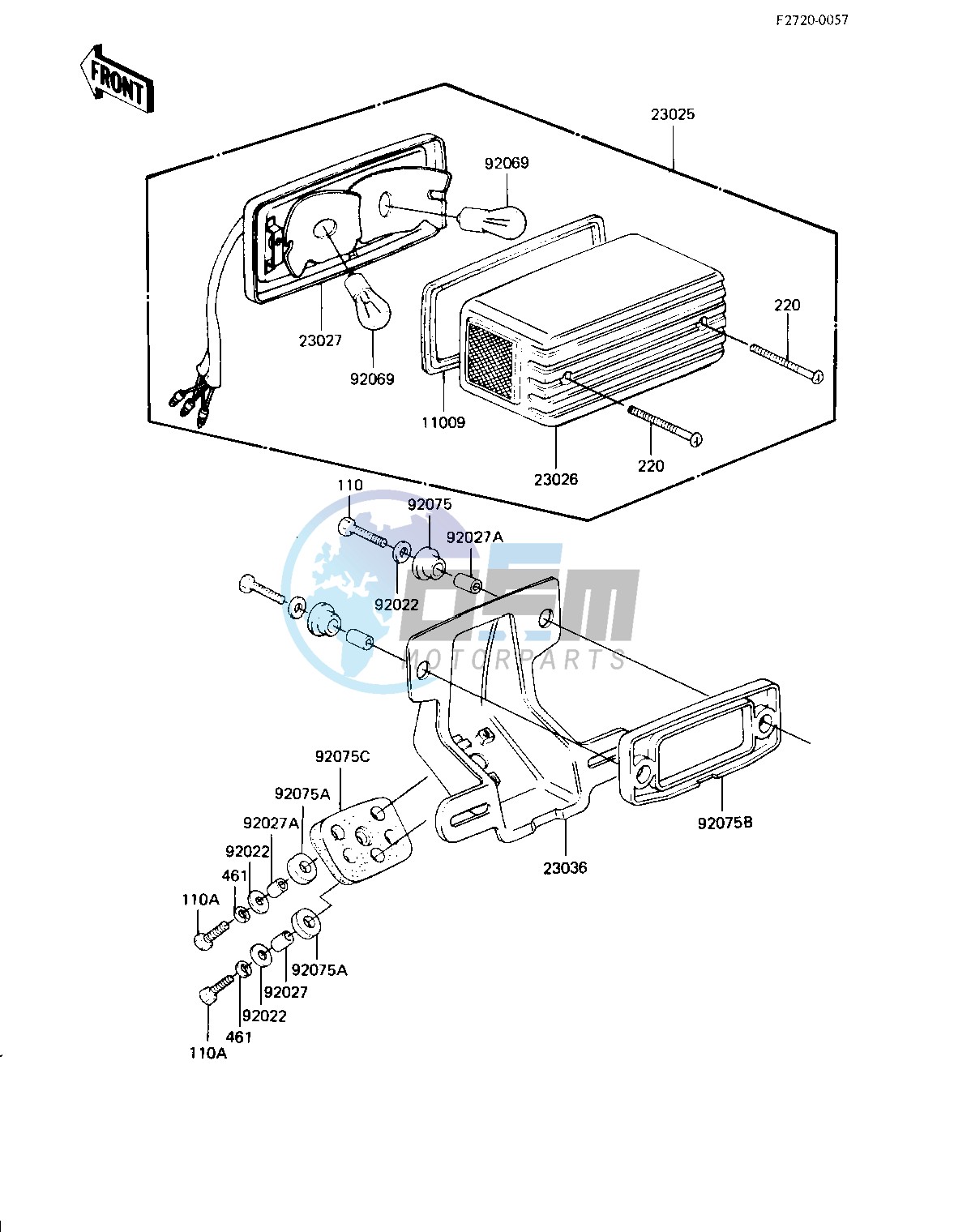 TAILLIGHT -- 83 H3- -