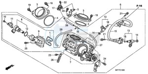 XL700VA9 France - (F / ABS CMF SPC) drawing THROTTLE BODY