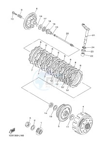 WR450F (1DXD 1DXB 1DXC 1DXE) drawing CLUTCH