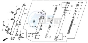 CB1300S CB1300SUPER FOUR drawing FRONT FORK