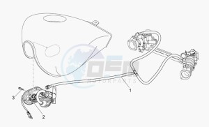 Nevada Classic 750 IE IE drawing Fuel supply