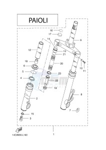 CW50N BOOSTER (2B7L 2B7M) drawing FRONT FORK 2