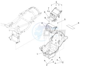 Audace 1400 USA-CND 1380 drawing Saddle compartment