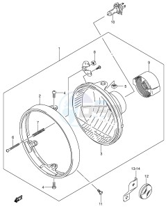 SV1000 (E2) drawing HEADLAMP (SV1000 E24)