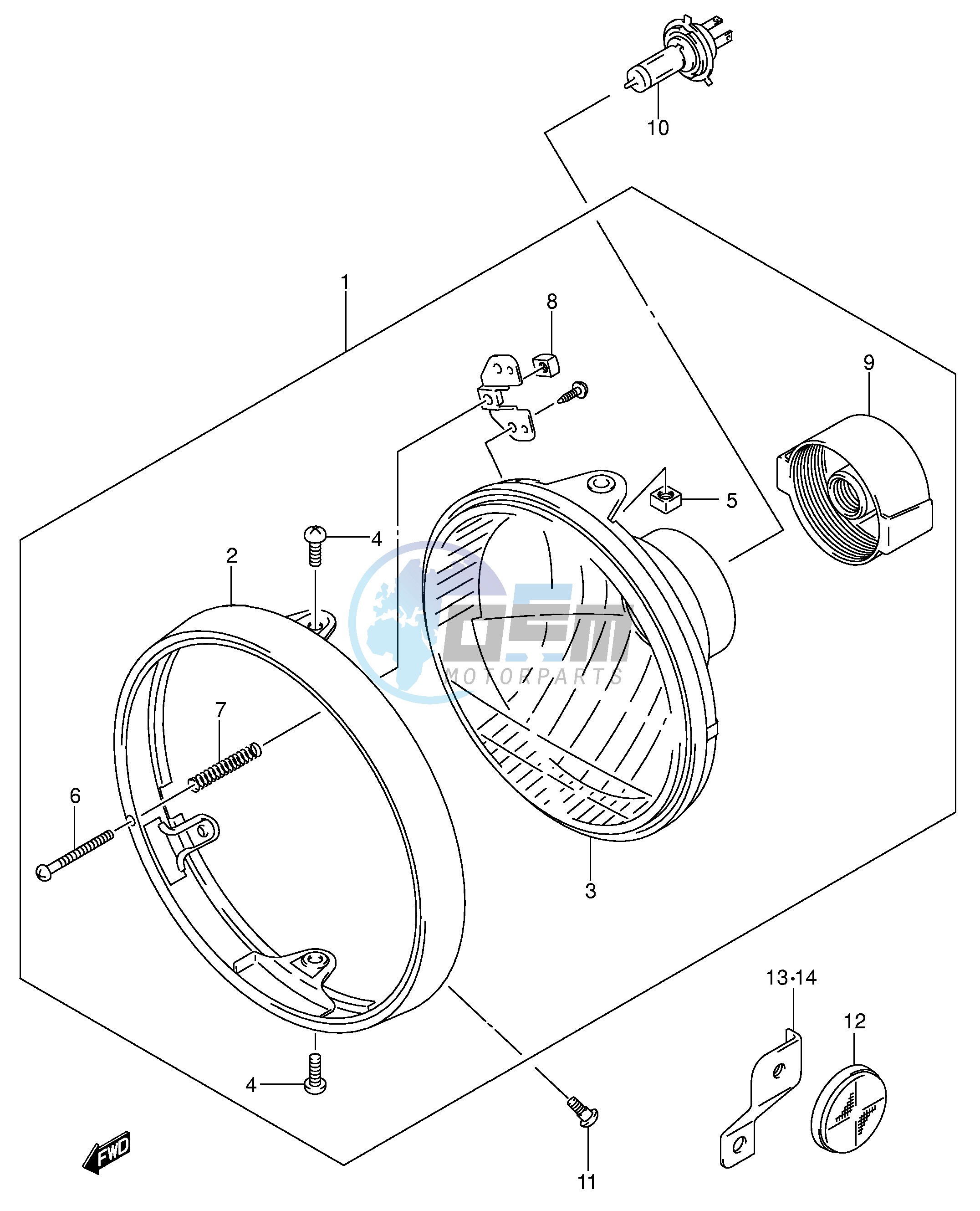 HEADLAMP (SV1000 E24)