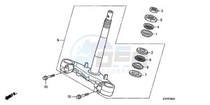 SH1509 Europe Direct - (ED / 2ED) drawing STEERING STEM