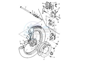 XT Z TENERE 660 drawing FRONT WHEEL