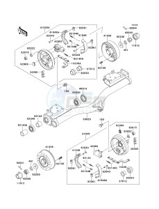 KAF 620 B [MULE 2520 TURF] (B6) [MULE 2520 TURF] drawing REAR HUBS_BRAKES