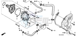 CBR600RRB drawing WATER PUMP