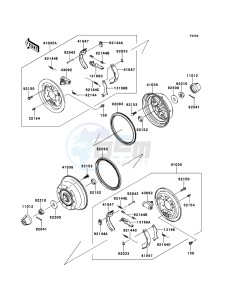 MULE_610_4X4 KAF400AEF EU drawing Front Hub