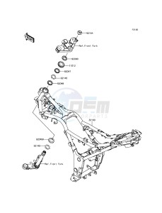 NINJA 300 EX300AEFA XX (EU ME A(FRICA) drawing Frame