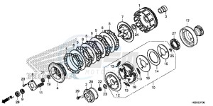 TRX250TEH Europe Direct - (ED) drawing CLUTCH