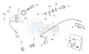 Atlantic 125-200-250 drawing Lock hardware kit