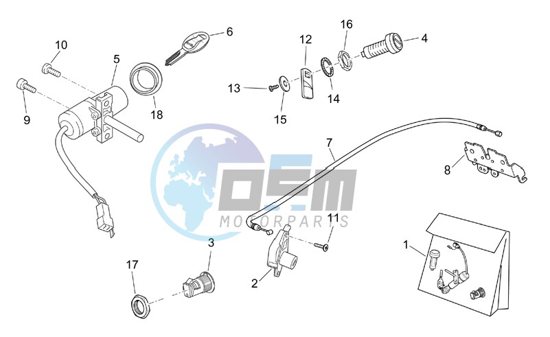 Lock hardware kit