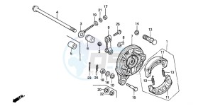 C50Z2 drawing REAR BRAKE PANEL