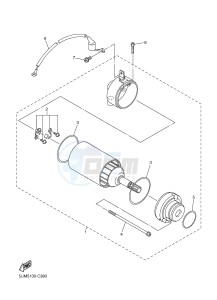 YZF-R6 600 R6 (1HCA 1HCB 1HCC) drawing STARTING MOTOR