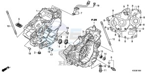 CBR300RAF CBR300RA Europe Direct - (ED) drawing CRANKCASE