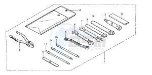 XL600V TRANSALP drawing TOOLS