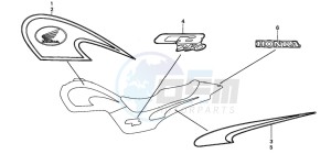 CB250 NIGHTHAWK drawing MARK (4)