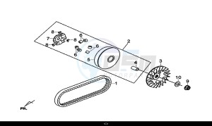 CRUISYM 300 (LV30W1-EU) (L8-M0) drawing MOVABLE DRIVE FACE