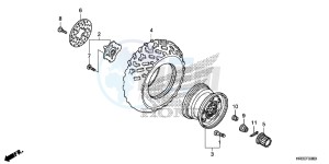 TRX420TM1F TRX420 Europe Direct - (ED) drawing FRONT WHEEL