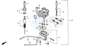 PK50 drawing CARBURETOR