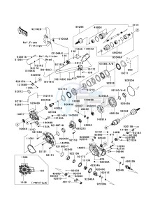 KRF 750 A [TERYX 750 4X4] (A8F) A8F drawing DRIVE SHAFT-FRONT