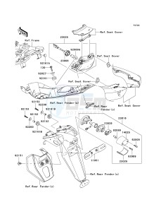 ER 650 A [ER-6N (AUSTRALIAN] (A6F-A8F) A7F drawing TAILLIGHT-- S- -