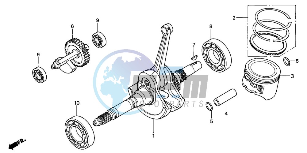 CRANK SHAFT/PISTON