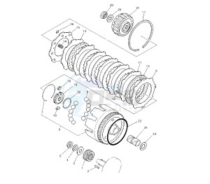 PW 80 drawing CLUTCH