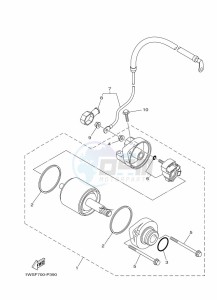 MT-07 ABS MTN690-A (B4CH) drawing STARTING MOTOR