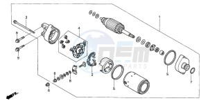 VTR1000SP VTR1000SP-1 drawing STARTING MOTOR