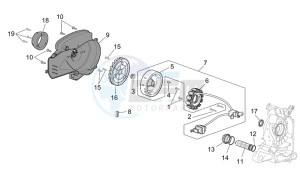 Scarabeo 50 4T E2 drawing Cdi magneto assy