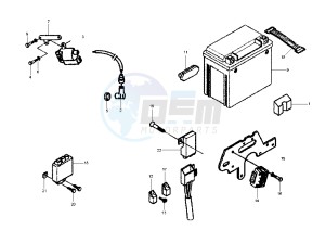 X9 EVOLUTION 200 drawing Battery