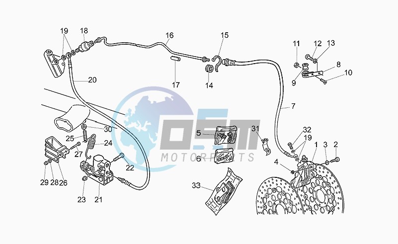 Front brake system