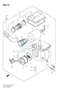 LT-F400 (P24) drawing AIR CLEANER