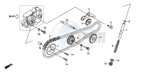 CRF70F drawing CAM CHAIN/TENSIONER