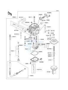 KL 250 G [SUPER SHERPA] (G4-G8 G8 CAN ONLY) [SUPER SHERPA] drawing CARBURETOR