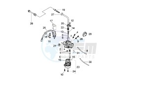 VARIANT SPORT - 50 CC VTHSBA00 2T drawing CARBURETOR SPARE PARTS