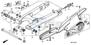 XL1000V9 F / CMF drawing SWINGARM