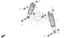 TRX300FW FOURTRAX 300 4X4 drawing FRONT CUSHION