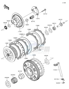 Z1000 ZR1000JHF XX (EU ME A(FRICA) drawing Clutch